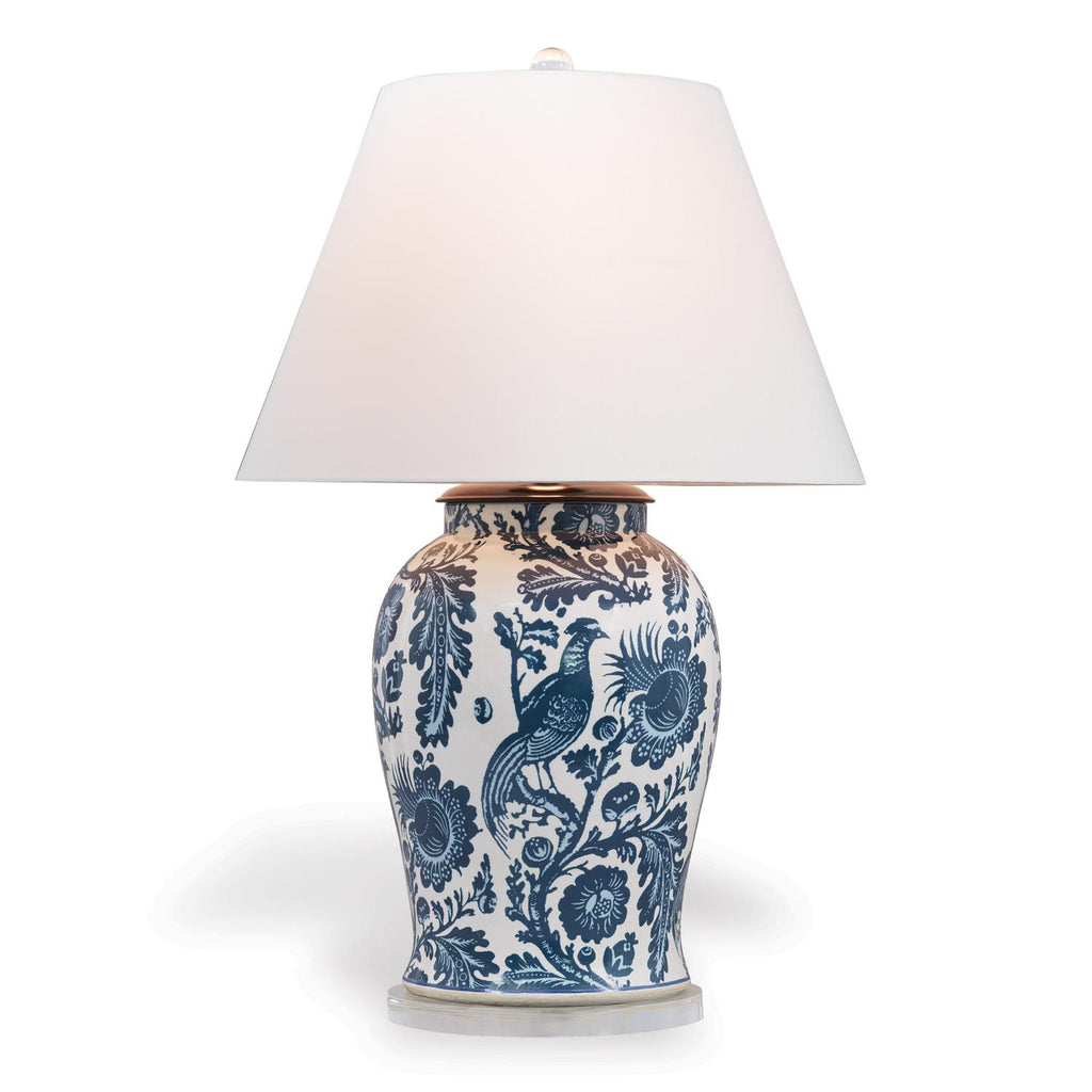 Scalamandre Maison Arcadia Blue Table Lamp