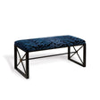 Scalamandre Maison Le Tigre Blue Bench