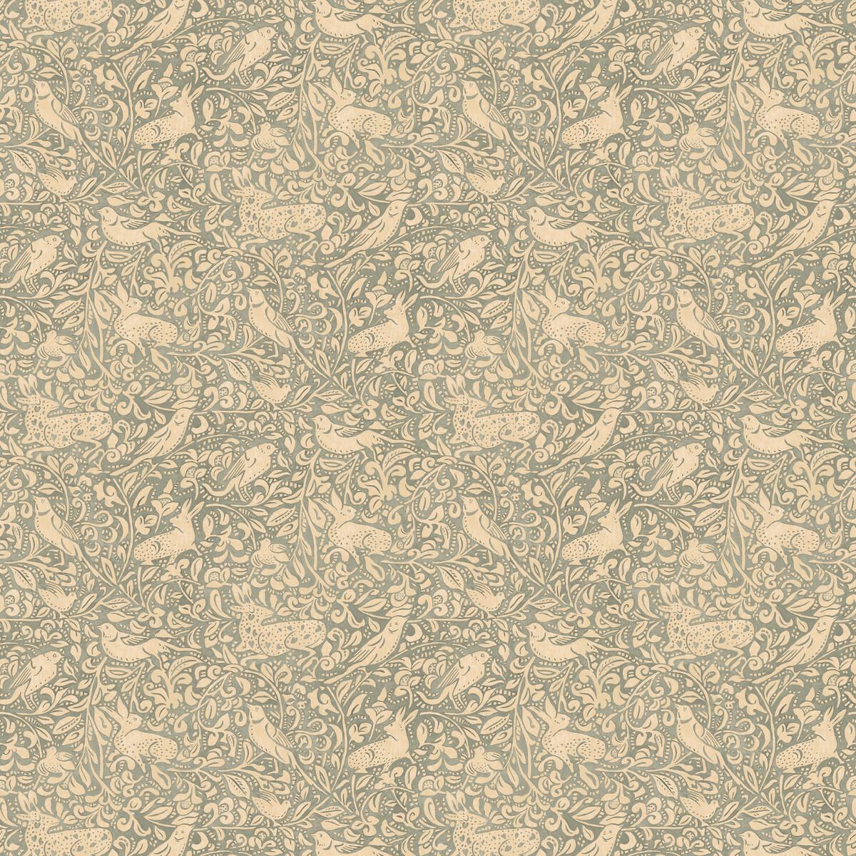 Mulberry Hedgerow Soft Teal Wallpaper