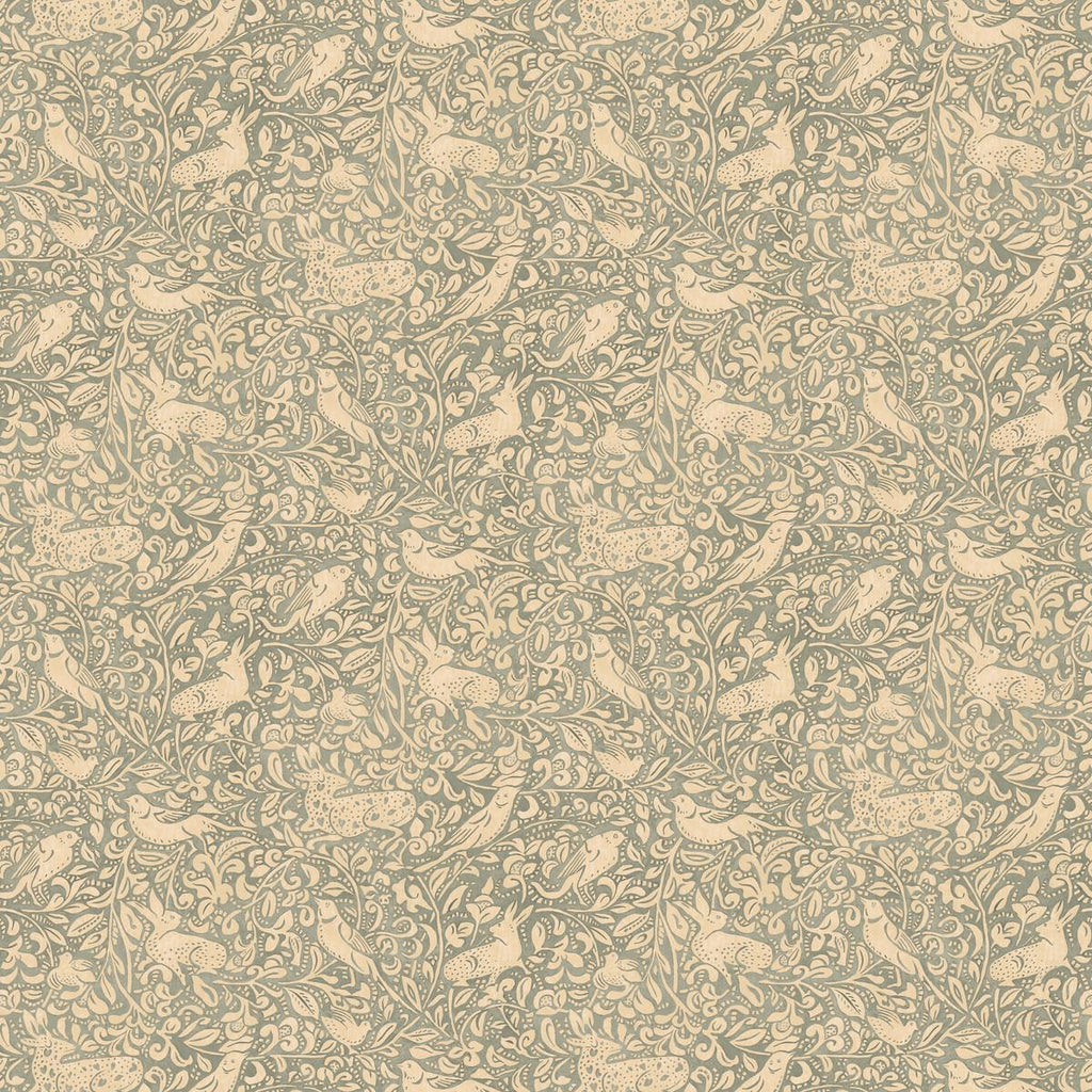Mulberry HEDGEROW SOFT TEAL Wallpaper