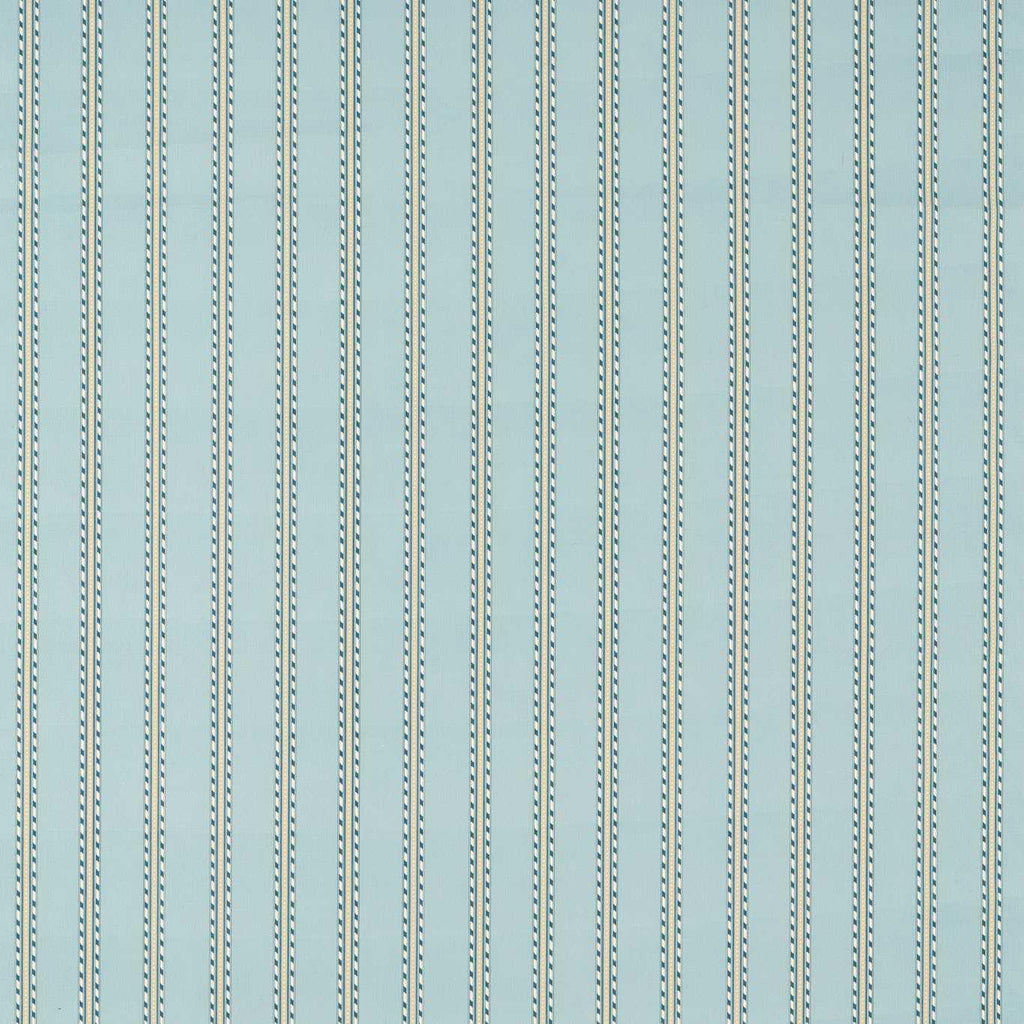 Morris & Co Holland Park Stripe Mineral Blue Fabric