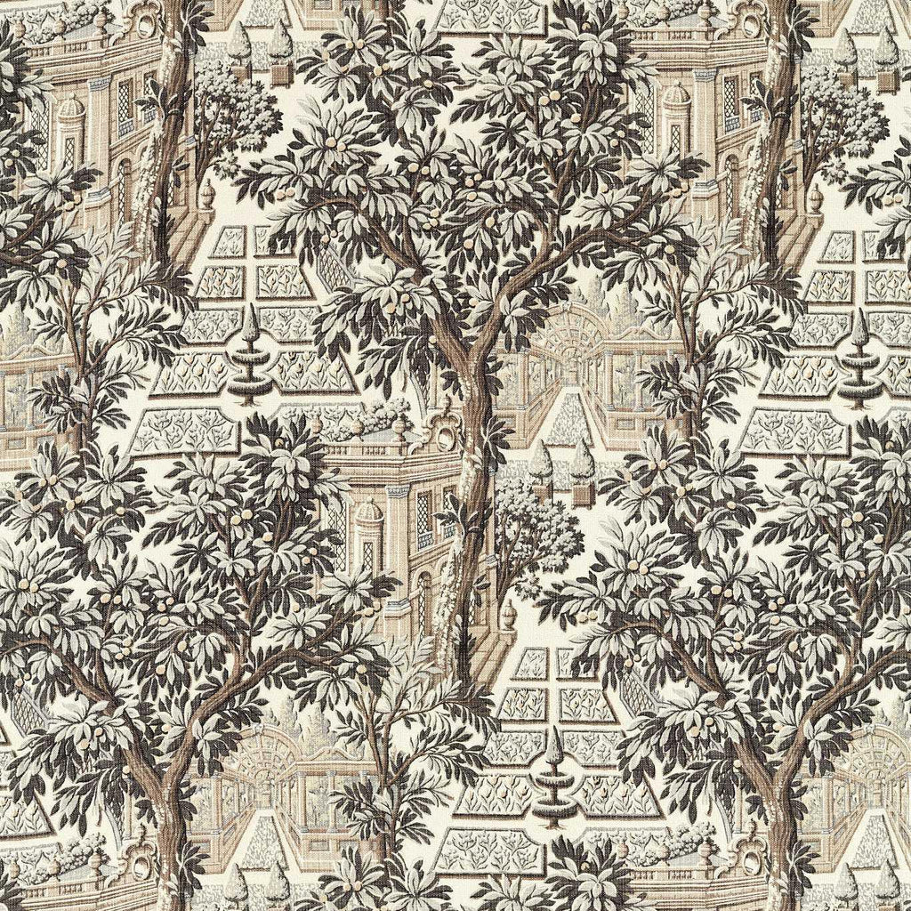 Zoffany Italian Garden Empire Grey Fabric