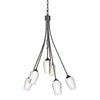 Hubbardton Forge Oil Rubbed Bronze Seeded Glass With Opal Diffuser (Zs) Flora 6 Arm Chandelier