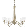 Hubbardton Forge Soft Gold Water Glass (Ll) Trellis 5 Arm Chandelier