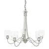 Hubbardton Forge Sterling Water Glass (Ll) Trellis 5 Arm Chandelier