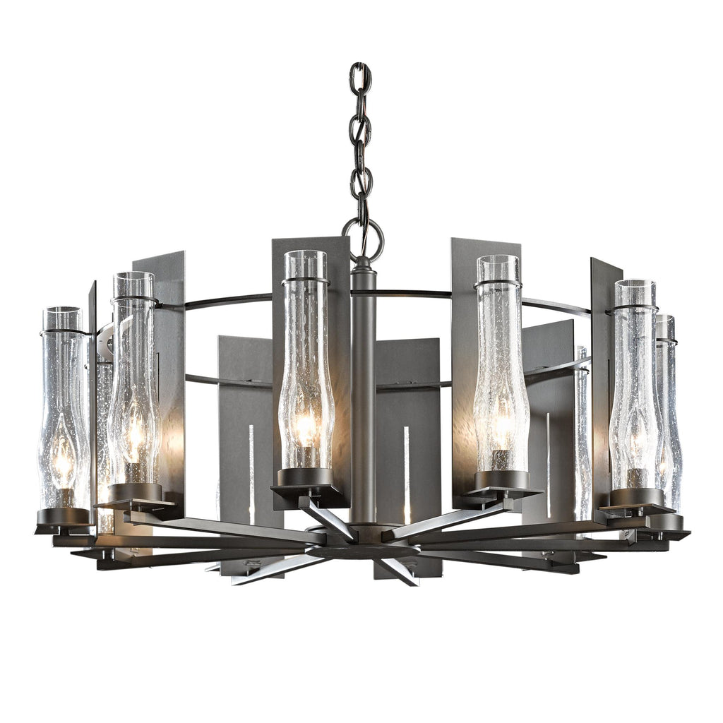 Hubbardton Forge New Town 10 Arm Chandelier