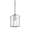 Hubbardton Forge Natural Iron Clear Glass (Zm) Bow Tall Mini Pendant