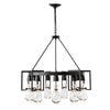 Hubbardton Forge Black Clear Glass (Zm) Apothecary Circular Chandelier