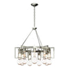 Hubbardton Forge Sterling Clear Glass (Zm) Apothecary Circular Chandelier