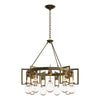 Hubbardton Forge Modern Brass Clear Glass (Zm) Apothecary Circular Chandelier