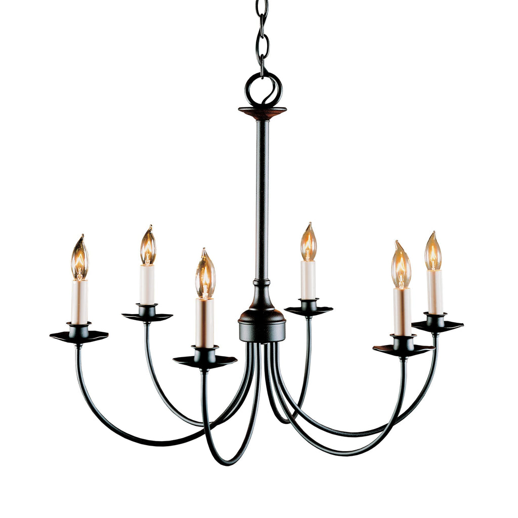 Hubbardton Forge Simple Lines 6 Arm Chandelier