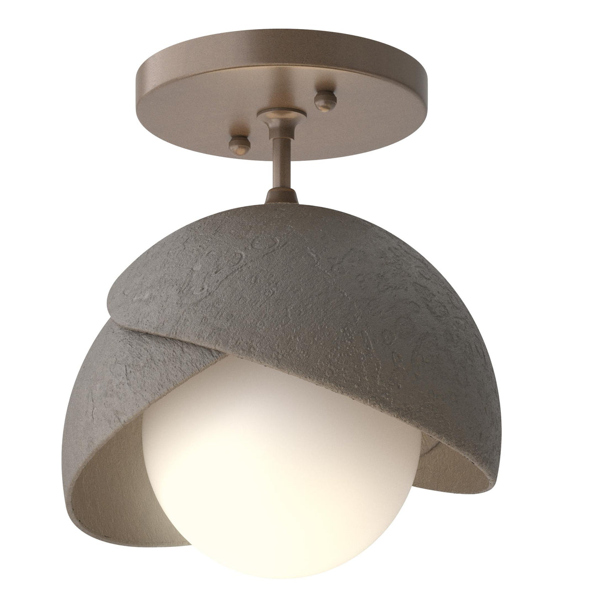 Hubbardton Forge Brooklyn 1-Light Double Shade Semi-Flush