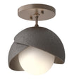 Hubbardton Forge Brooklyn 1-Light Double Shade Semi-Flush