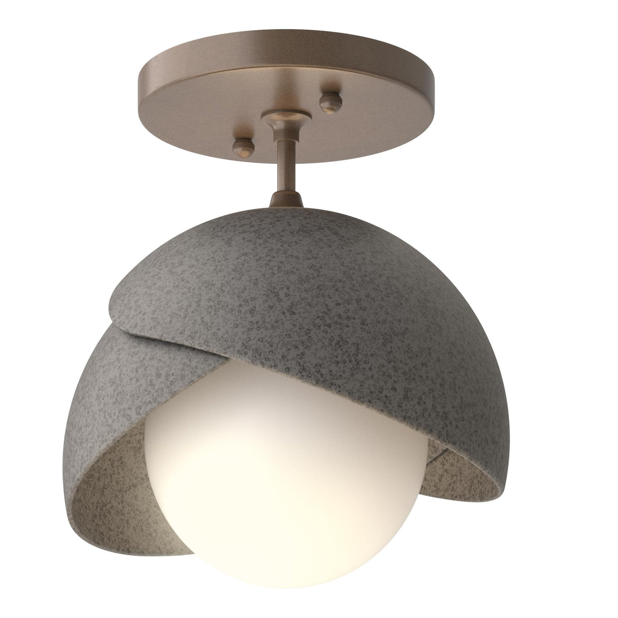 Hubbardton Forge Brooklyn 1-Light Double Shade Semi-Flush