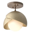 Hubbardton Forge Brooklyn 1-Light Double Shade Semi-Flush