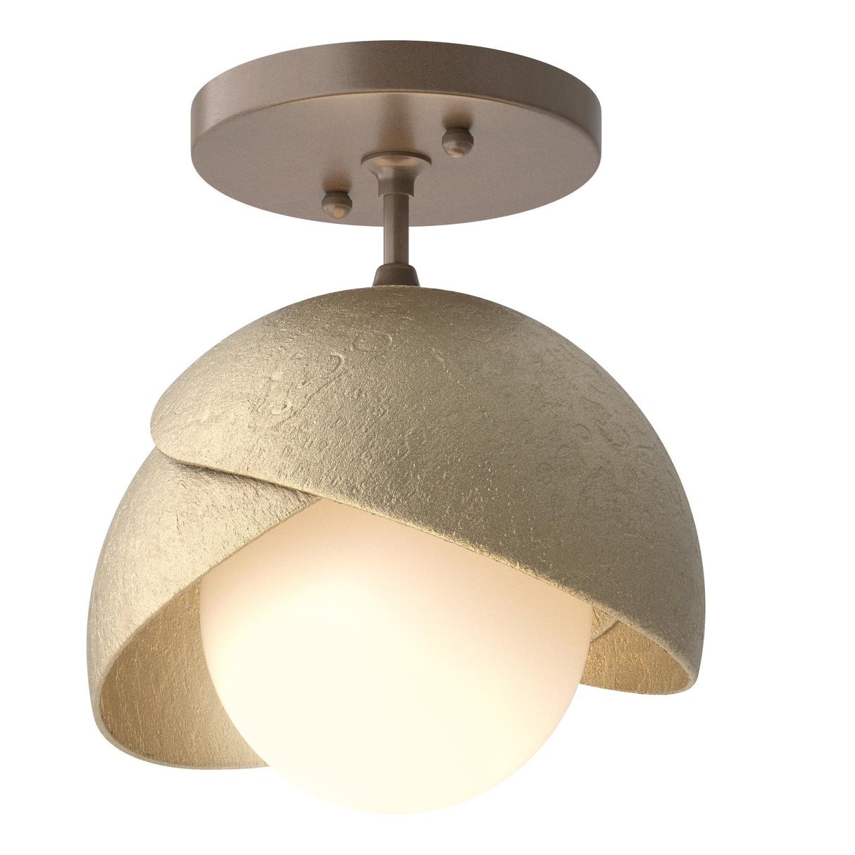 Hubbardton Forge Brooklyn 1-Light Double Shade Semi-Flush