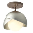 Hubbardton Forge Brooklyn 1-Light Double Shade Semi-Flush