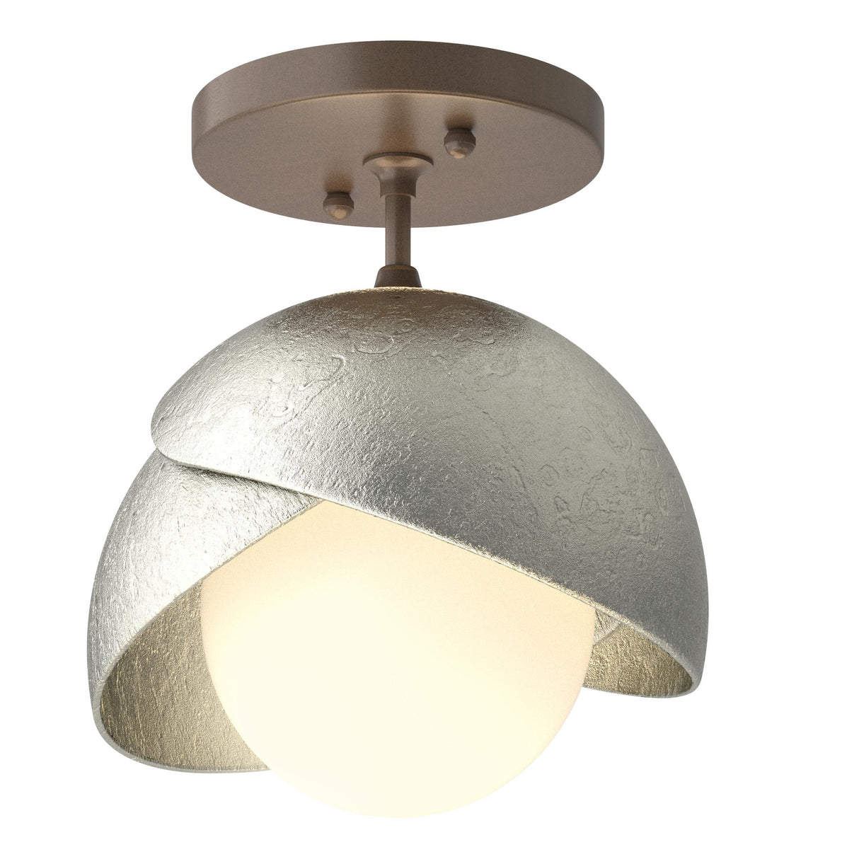 Hubbardton Forge Brooklyn 1-Light Double Shade Semi-Flush