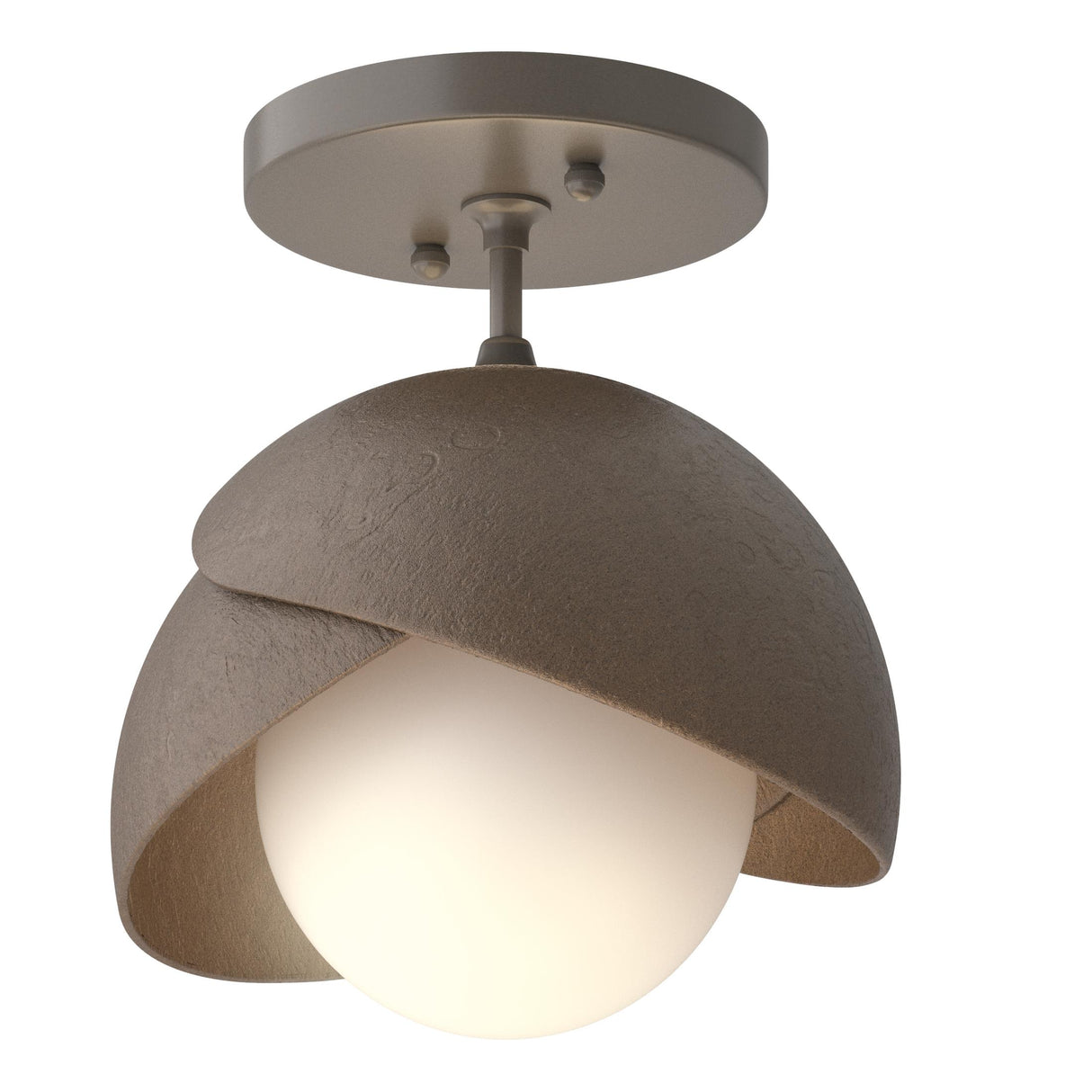 Hubbardton Forge Brooklyn 1-Light Double Shade Semi-Flush