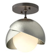 Hubbardton Forge Brooklyn 1-Light Double Shade Semi-Flush