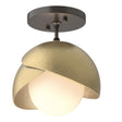 Hubbardton Forge Brooklyn 1-Light Double Shade Semi-Flush