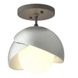 Hubbardton Forge Brooklyn 1-Light Double Shade Semi-Flush