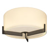 Hubbardton Forge Oil Rubbed Bronze Opal Glass (Gg) Axis Flush Mount