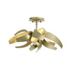 Hubbardton Forge Soft Gold Clear Glass With Frosted Diffuser (Ye) Corona Semi-Flush