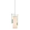 Hubbardton Forge Sterling Opal Glass (Gg) Fullered Impressions Mini Pendant