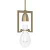 Hubbardton Forge Soft Gold Clear Glass (Zm) Apothecary Mini Pendant