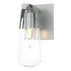 Hubbardton Forge Vintage Platinum Clear Glass (Zm) Eos 1-Light Bath Sconce