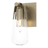 Hubbardton Forge Soft Gold Clear Glass (Zm) Eos 1-Light Bath Sconce