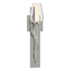 Hubbardton Forge Sterling Seeded Glass With Opal Diffuser (Zs) Flora Sconce