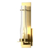 Hubbardton Forge Modern Brass Seeded Clear Glass (Ii) New Town Large Sconce