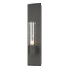 Hubbardton Forge Natural Iron Seeded Clear Glass (Ii) Pillar 1 Light Sconce