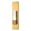 Hubbardton Forge Modern Brass Opal Glass (Gg) Pillar 1 Light Sconce