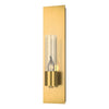 Hubbardton Forge Modern Brass Seeded Clear Glass (Ii) Pillar 1 Light Sconce