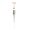 Hubbardton Forge Vintage Platinum Opal Glass (Gg) Sweeping Taper Sconce