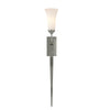 Hubbardton Forge Sterling Opal Glass (Gg) Sweeping Taper Sconce