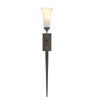Hubbardton Forge Oil Rubbed Bronze Opal Glass (Gg) Sweeping Taper Sconce