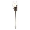 Hubbardton Forge Bronze Clear Glass With Opal Diffuser (Zu) Antasia Double Glass 1 Light Sconce