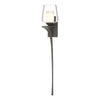 Hubbardton Forge Dark Smoke Clear Glass With Opal Diffuser (Zu) Antasia Double Glass 1 Light Sconce