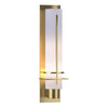 Hubbardton Forge Modern Brass Opal Glass (Gg) After Hours Sconce