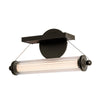 Hubbardton Forge Oil Rubbed Bronze Black Wood Clear Glass (Zm) Libra Led Sconce