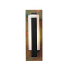 Hubbardton Forge Black Copper Opal Glass (Gg) Forged Vertical Bar Sconce - Cherry Or Copper Backplate