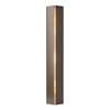 Hubbardton Forge Bronze Ivory Art Glass (Cc) Gallery Small Sconce