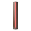 Hubbardton Forge Bronze Red Glass (Rr) Gallery Small Sconce