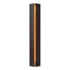 Hubbardton Forge Black Amber Glass (Ff) Gallery Small Sconce