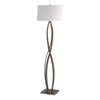 Hubbardton Forge Bronze Natural Anna Shade (Sf) Almost Infinity Floor Lamp