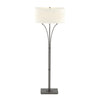 Hubbardton Forge Dark Smoke Flax Shade (Se) Contemporary Formae Floor Lamp